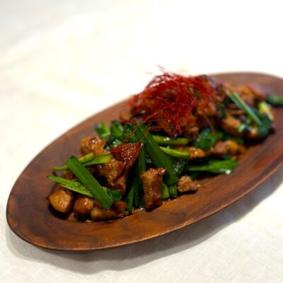 ニラと肉のポックム