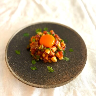 山芋マグロ キムチのタルタル